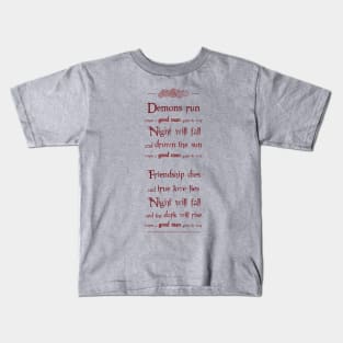 Demons run (red) Kids T-Shirt